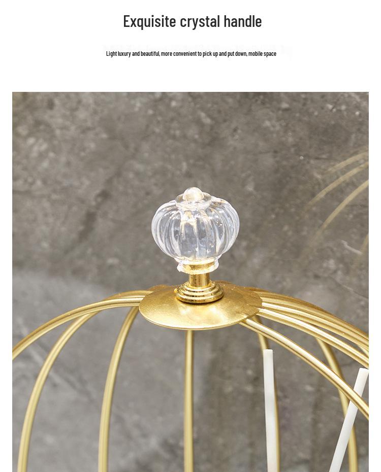 Nordic Vanity Table Birdcage Shelf Makeup Storage Box for Bathroom