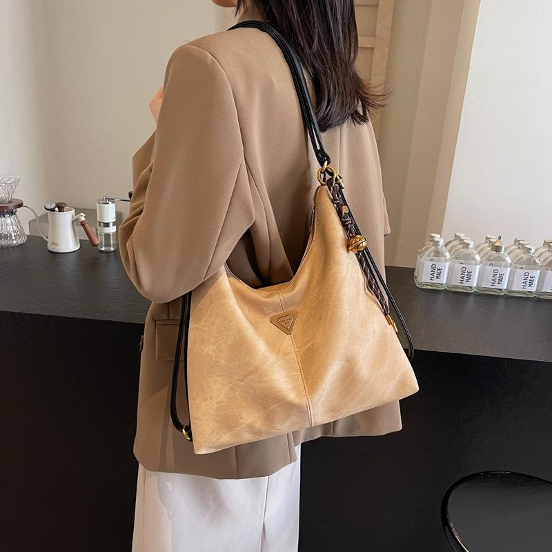 Suede Backpack Women'S New Year'S Tide Premium Shoulder Bag Large Capacity Tote Bag Underarm Bag