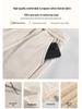 Women's Extra-Long White Lambswool Chenille Wide-Leg Knit Pants for Autumn/Winter (Tall Size 175)