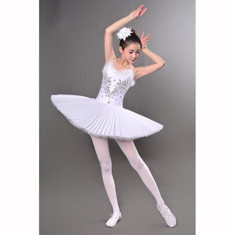 Fustă de Balet Adult Breteluțe Fuste de Dans din Tulle Tutu Costum Micul Lebădă