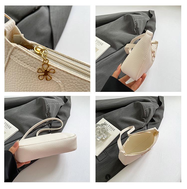 2025 Korean Style Bow Armpit Baguette Shoulder Bag - Fashionable & High Quality for Women
