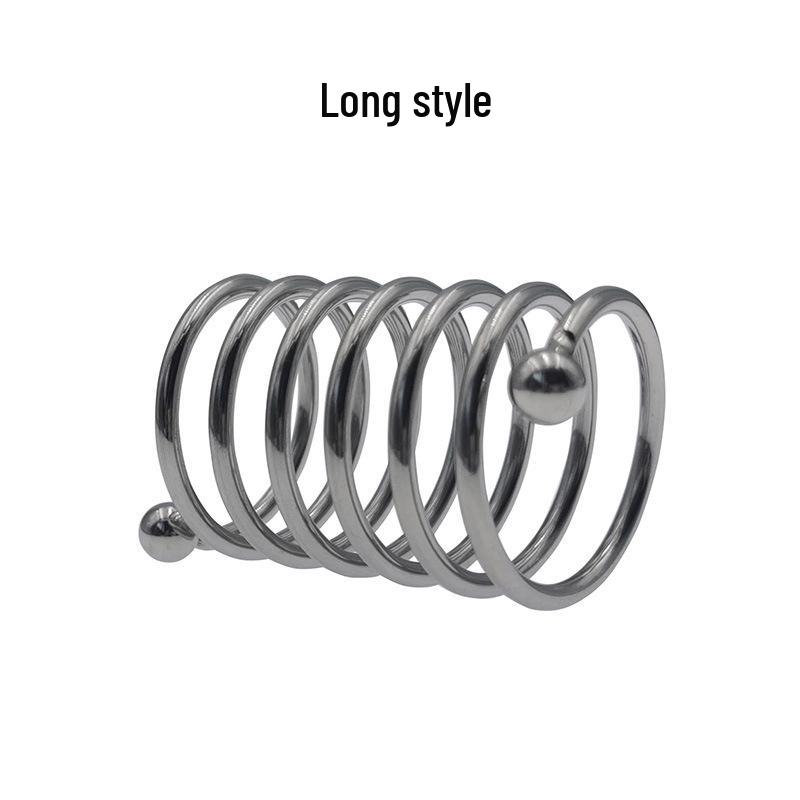 Inel Cock & Cage Dilator din Oțel Inoxidabil Jucărie pentru Plăcere și Preliminarii