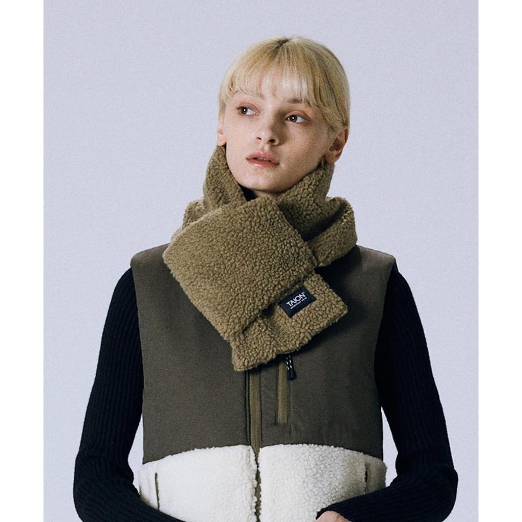 Taion R201MT Black X One Size Muffler, Beige,