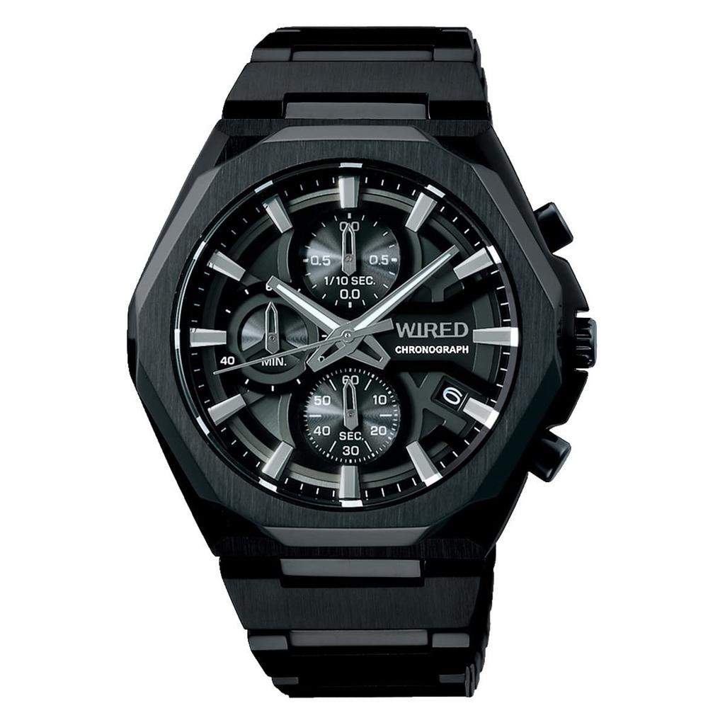 Wired Watch AGAT449 Black [Seiko Watch] "Reflection Chronograph" Men's