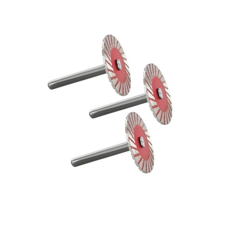 1/2/3pcs 40mm Diamond Cutting Disc 6mm Shank Circular Saw Blade For Wood Metal Stone Granite Marbl