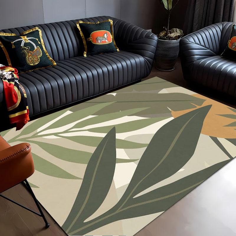 Abstract Flowers Leaves Aesthetic Area Carpets for Home Living Room Kids Bedroom Sofa Doormat Kitchen Floor Rugs Anti-slipDecor