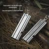 Stainless Steel Dual-Tube High-Frequency Outdoor Survival Whistle