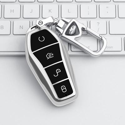 BYD Sleuteletui voor 21 Qin Plus DMI, D1, E2, E3, Yuan Pro EV - Unisex Auto Sleutelhanger Gesp Behuizing.
