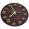 Wood Wall Clock Retro Style Quiet Silent Quartz Movement 3D Luminous Retro Wall Clock for Bedroom