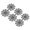 50Pcs Black Spider Web Halloween Decor Stretchy Pe Cobweb for Festive Party Haunted Decoration Terrifying Mysterious