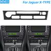 For Jaguar X-TYPE 2001-2009 Carbon Fiber Central Dashboard Radio CD Control Panel Cover Trim Car Accessories Decoration Sticker