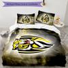 Richmond Tigers 3pcs Bedding Set Duvet Cover Closure Includes 1 Duvet Cover & 2 Pillowcases for All Seasons Bedroom Home Dorm Decor