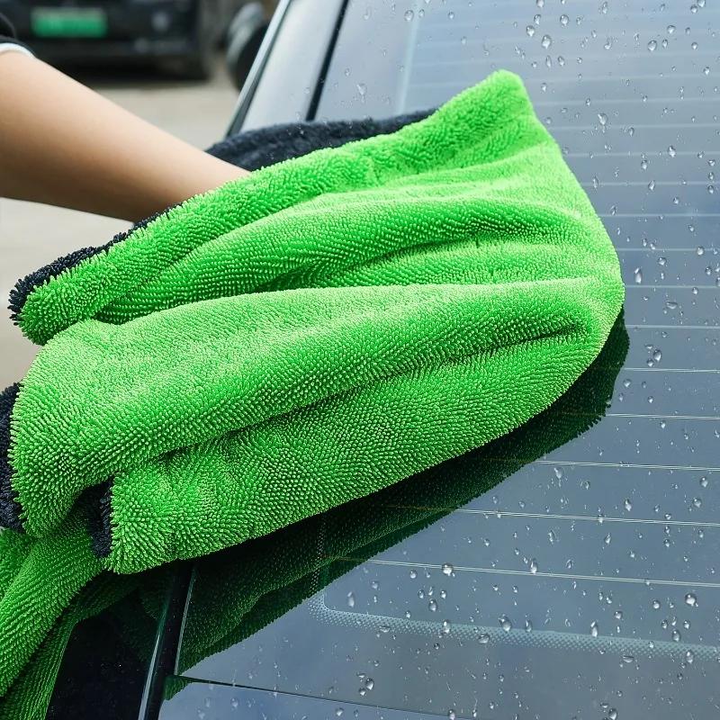 Car Drying Towel Super Absorbent and Scratch-Free Large Double Sided for Auto Detailing Rag 1200GSM Twist Loop Microfiber Towel