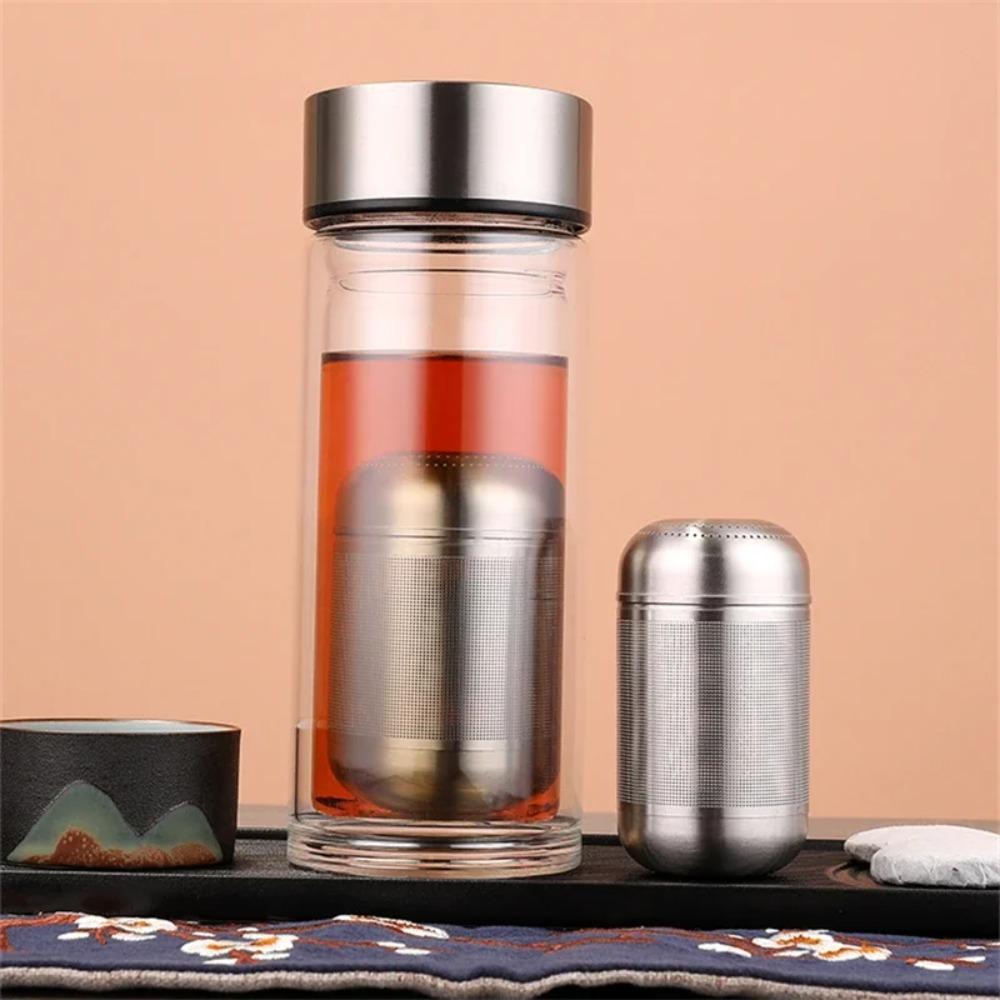 2Pcs Stainless Steel Tea Ball Infuser Rust-proof Stew Seasoning Strainer Tea Strainers  Office