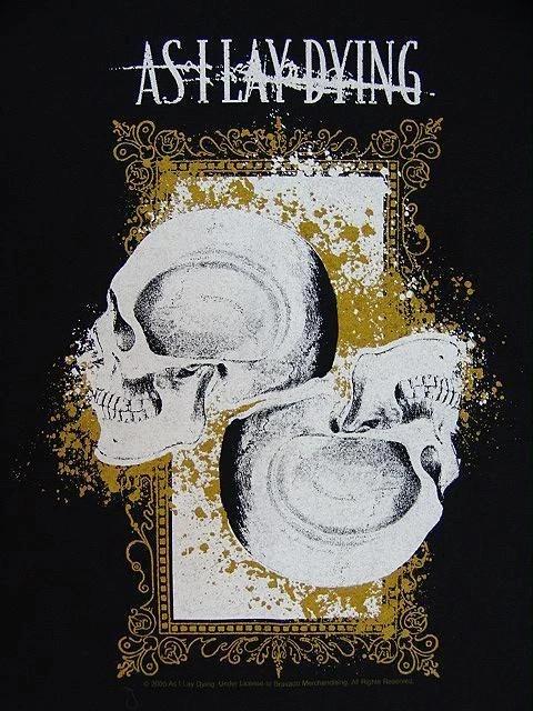 HOT! As I Lay Dying Skulls Black Cotton T Shirt  OM733 Unisex T-Shirt XXXL