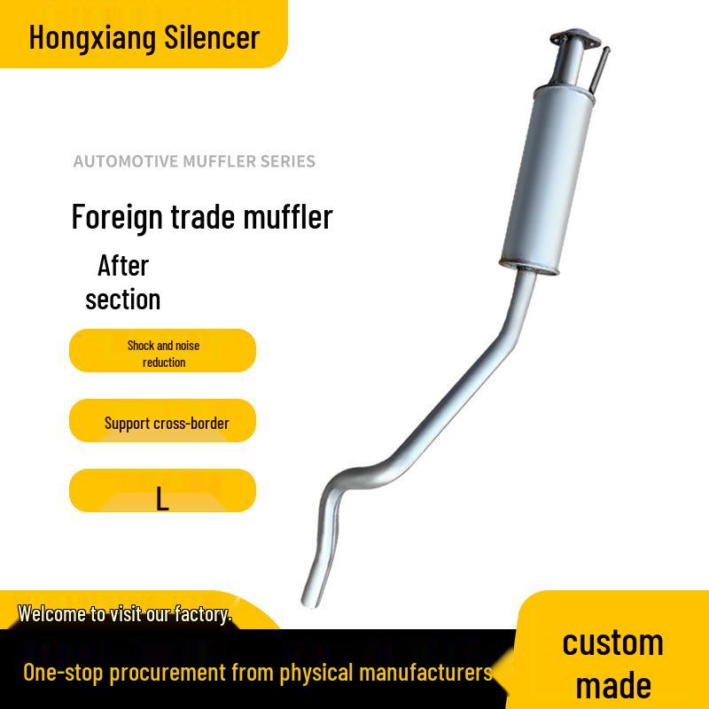 Universal Stainless Steel Car Muffler - Silent Exhaust Pipe for Various Models