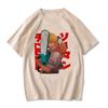 Chainsaw Unisex T Shirt Unisex EU Unisexga Cartoon Pochita Tshirt Japanese Anime Makima Harajuku Graphic Tees Clothing Tops Tshirt