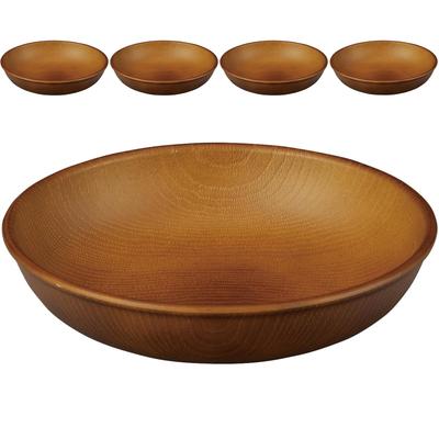 Set aus 5 Showa NHhome Tellern Clean Coat Harz Curry und Pasta Mikrowellen- und Spülmaschinenfest Perfekt für Outdoor-BBQs Rund (CC) Teller, Japan,
