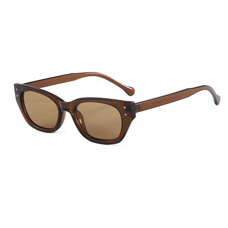 New American retro sunglasses street shooting travel concave sunglasses classic square rice nail sunscreen glasses