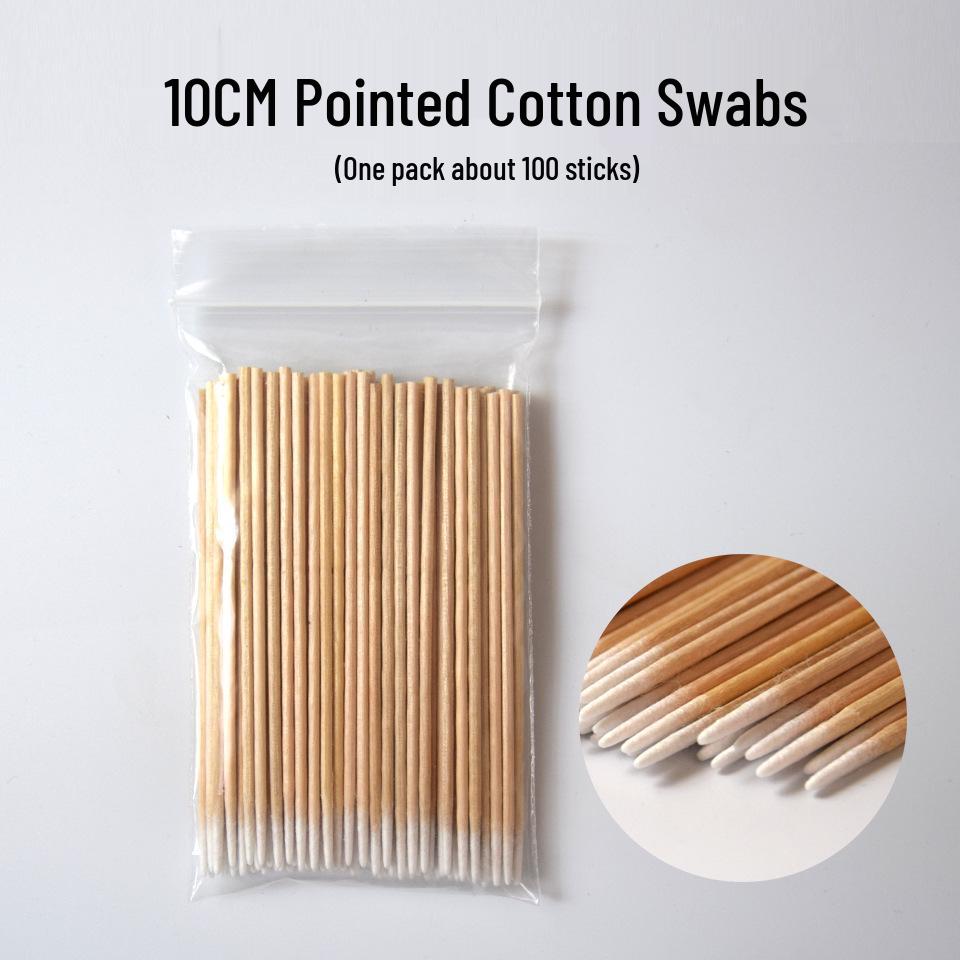 Disposable Pointed Tip Cotton Swabs for Cosmetic Tattooing and Makeup Cleaning