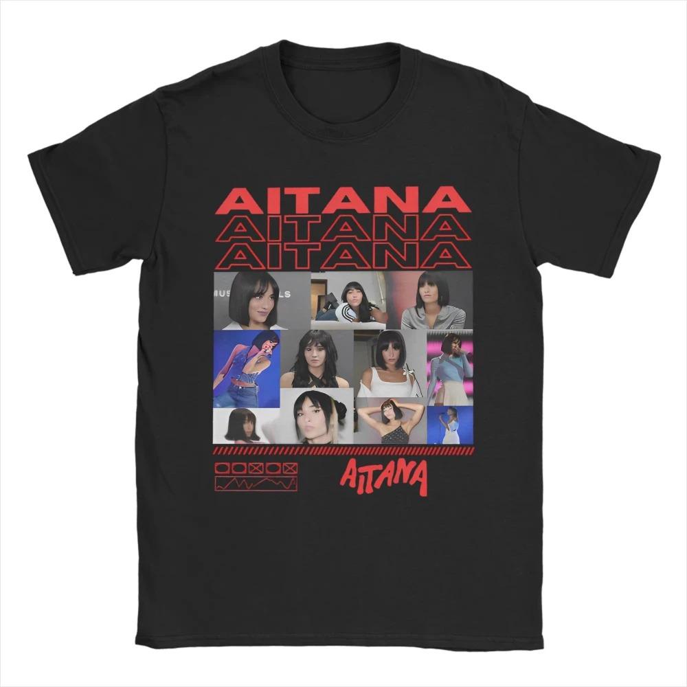Singer Aitana Ocana Summer Y2K Funny Fashion TShirt Unisex Adult Short Sleeve Cotton Design Oversized Casual Tshirt