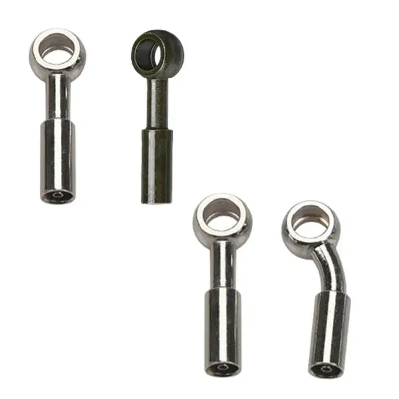 10X 10mm Motorcycle Hydraulic Reinforced Brake Clutch Oil Fuel Hose Line Pipe Fitting Joint Brake Line Adapter 0 28 90 Degree