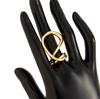 Stylish Metal Glossy Open Bracelet with Exaggerated Water Drop Design for Women