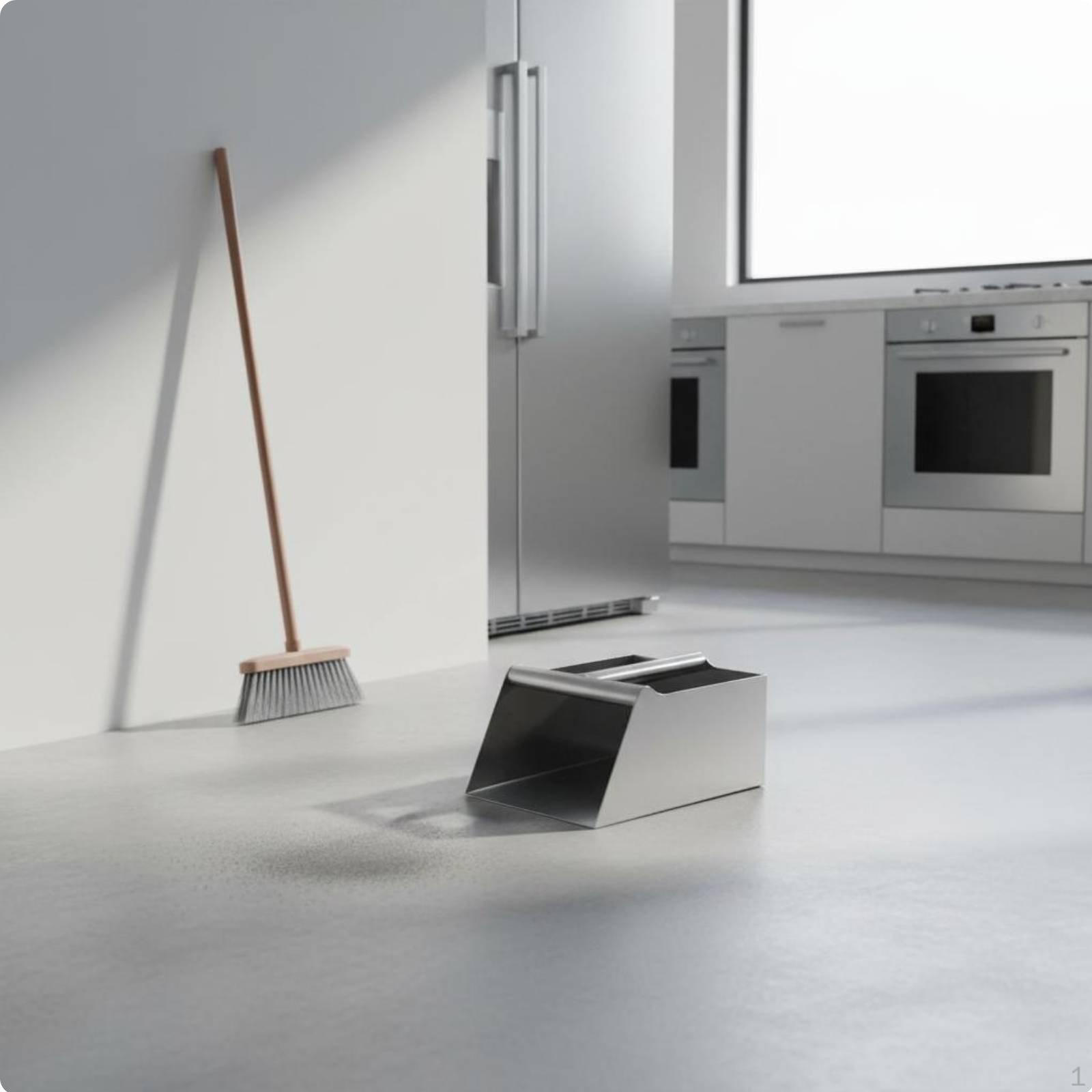 Stainless Steel Dustpan Thickened Material Heavy Duty Metal Ladle Wear Resistant Industrial Garbage S