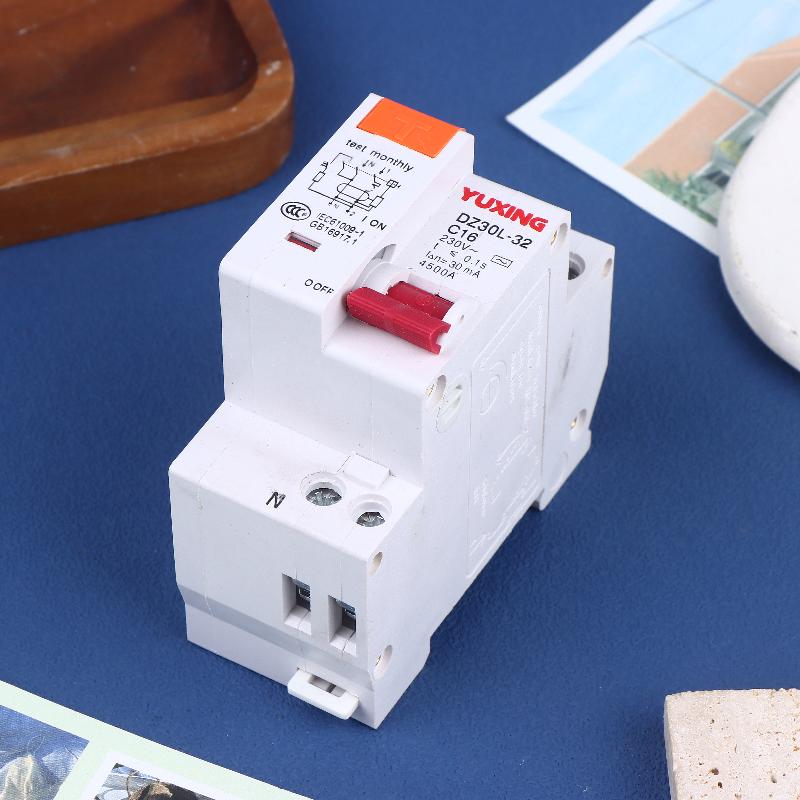 DZ30LE Residual Current Circuit Breaker 230V 1P+N Residual Circuit Breaker With Over And Short Current Leakage Protection RCBO M