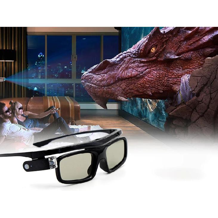 BYINTEK GL1800 3D Glass for DLP 3D Projector UFO P19 P20 U30 U70 U50 U90 R17 R19 R20 DLP-Link Active Shutter Real 3D Shocking