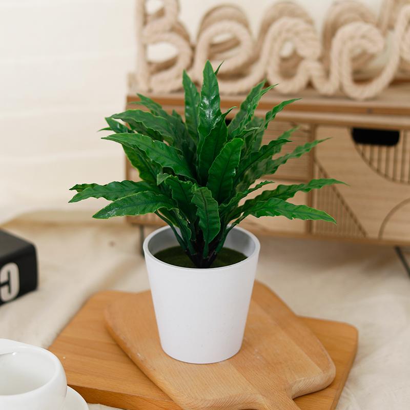 

Искусственные горшечные растения пластик для настольных украшений дома офиса гостиной бонсай стол свадебная вечеринка садовая композиция зелёный