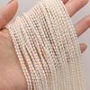 Natural Mini Pearl Beads Small Rice Shape Cultured Freshwater Pearl Bead String for Jewelry Making Women DIY Gift 2.5-3mm