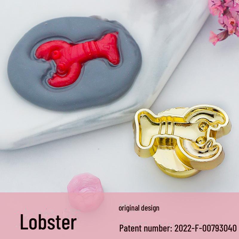 Eco-Friendly Zinc Alloy Retro Wax Seal Head with Color-Preserving Electroplating