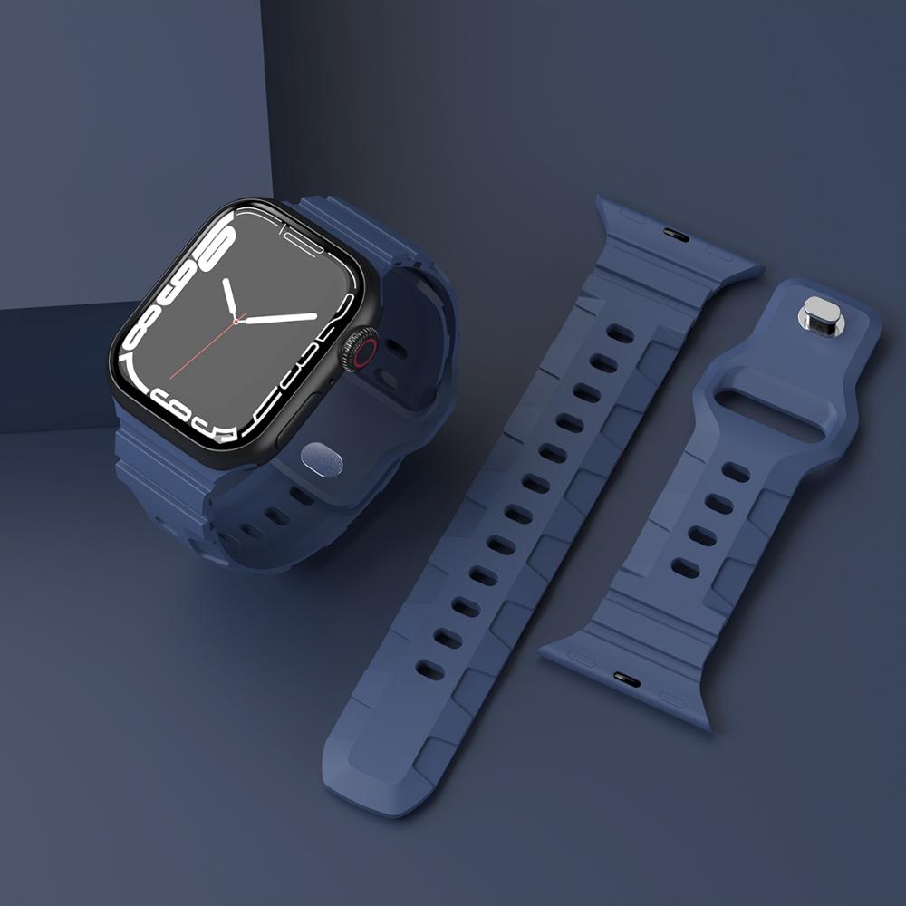 

Силиконовый спортивный ремешок для Apple Watch Ultra 49 мм 8 7 45 мм 41 мм резиновый дышащий ремешок для IWatch Series 7 3 4 5 6 Se 40 мм 44 мм 42 38mm 40mm 41mm синий