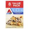 Snack, Caramel Chocolate Nut Roll Bar, 8 Bars, 1.55 Oz (44 G) Each