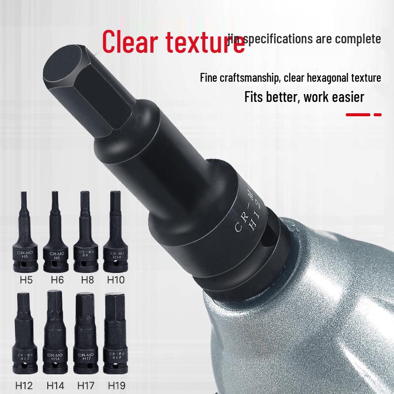 1/2'' Torx Impact Hex Bit Wrench with Magnetic Chrome Molybdenum Steel Head