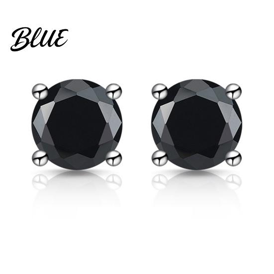 Fashion Jewelry For Women Zirconia Stud Earrings One Carat Main