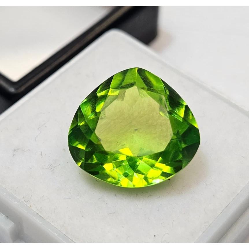 Peridot Green Natural 10+ Ct Pear Cut Fabulous Certified Loose Gemstone