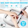 80W Nail Suction Dust Collector Strong Nail Vacuum Cleaner Machine Low Noise With Filter Salon Tool