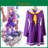 Stylish No Game No Life Shiro Cosplay Dress Shirt And Tie Set For Anime Enthusiasts