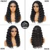 Siyah Kadınlar Için sentetik Dantel Peruk Uzun Vücut Dalga Dantel Ön Peruk Kahverengi Ombre Sarışın Peruk Isıya Dayanıklı Kıvırcık Peruk