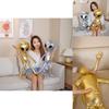 Bobbie Bear Cute And Funny Pu Shiny Alien Plush Toy