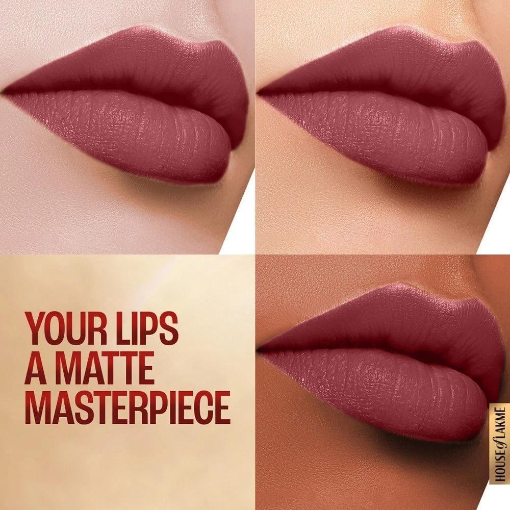 Lakme 9 to 5 Primer with Matte Lip Color, MP7 Rosy Sunday, 3.6g,
