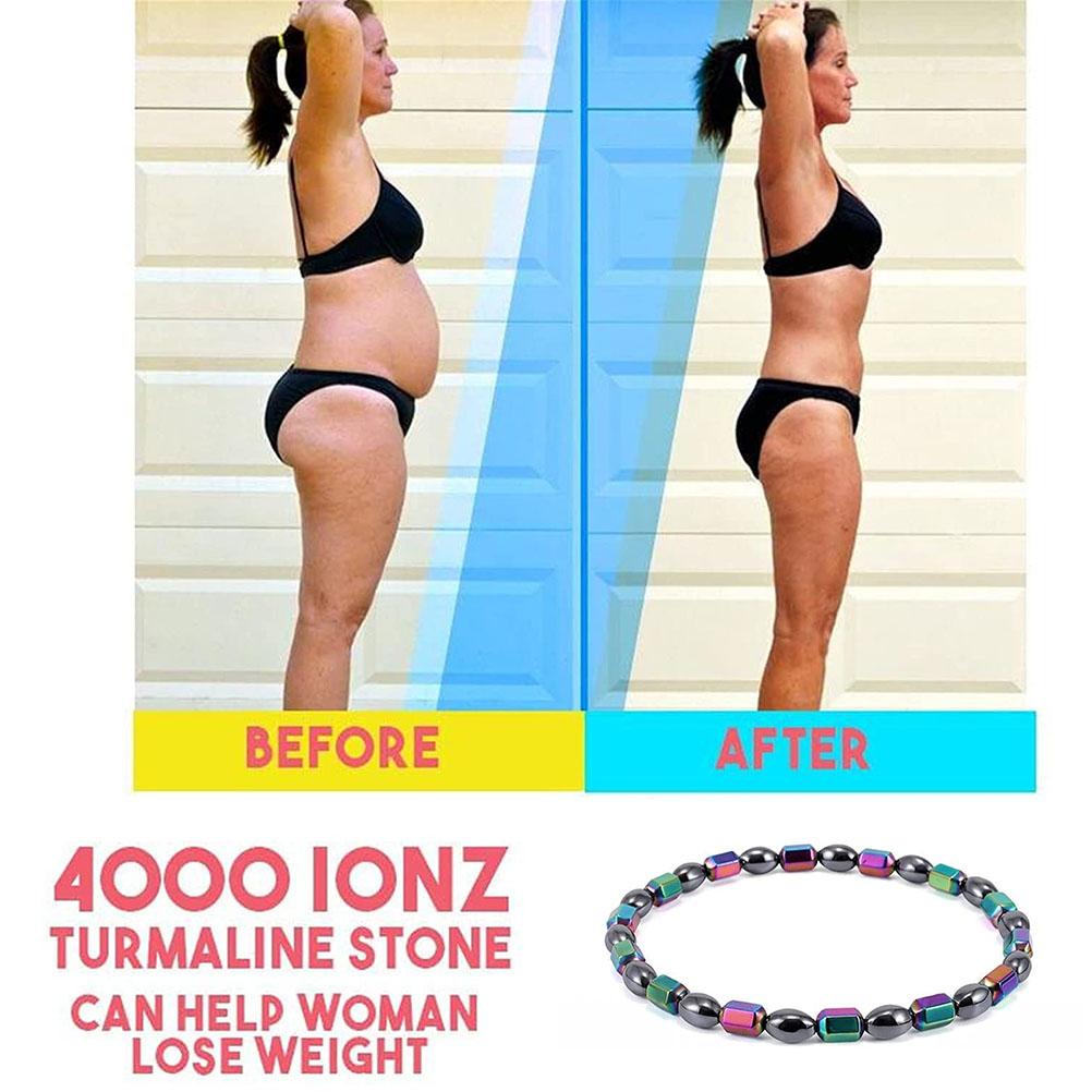 Magnetic Hematite Anklet for Men Women Anti Swelling Lymphatic Drainage Magnetic Obsidian Anklet Beach Lady Magnet