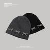Korean Niche Hat Women's Bow Knitted Woolen Hat Autumn and Winter High End Cold Hat Warm and Versatile Ear Protection Hat Trend