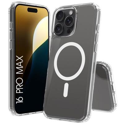Protective Case - BOOLING - for iPhone 16 Pro Max - Transparent - Shockproof - Magnetic Attachment
