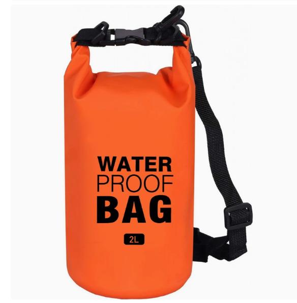 Waterproof Dry Bag 2L Outdoor Waterproof Storage Bag for Rafting Canoeing Beach Swimming Clothes Phone Storage
