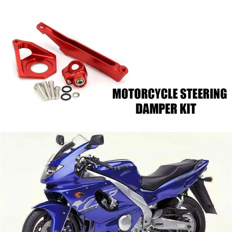 Motorcycle Steering Stabilizer Damper Mounting Bracket Kit For  YZF-R6 YZF600 2003 2004 2005