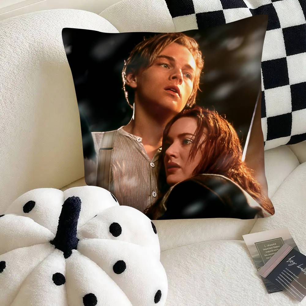 Movie Titanic Pillow Case Fashion Square Pillowcase Bedroom Sofa Room Ins Decoration Leisure