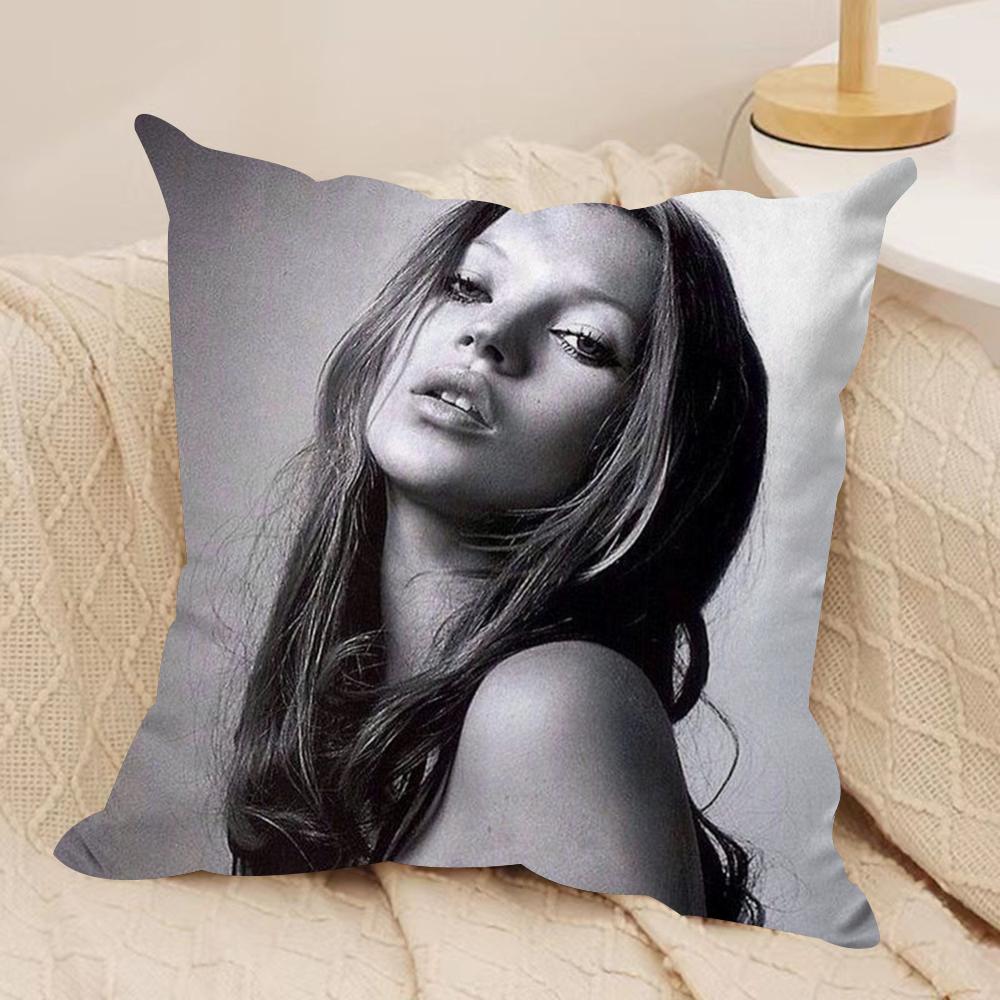 K-Kate M-Moss Cushion Cover Soft Plush Double-Sided Printed Sofa Pillow Cushion Cover | Cozy All-Season Durable Decor Gift